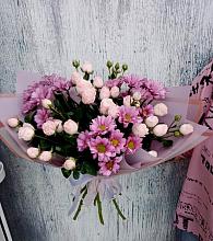 Букет цветов из:  Розы и Хризантемы #REPLACE_PRED# Кочках