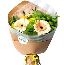 Букет цветов из:  Герберы, Розы и Хризантемы в Кочках